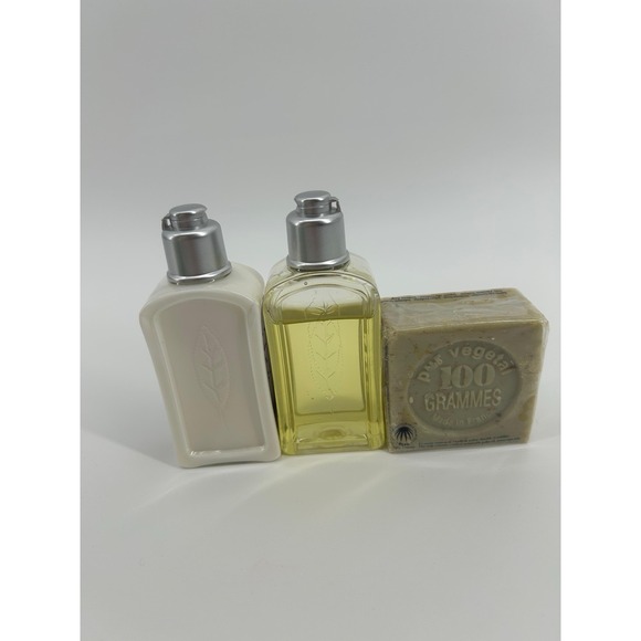 L'Occitane 3 piece Summer Zest Verveine Collection including Make-up Bag - Picture 6 of 7